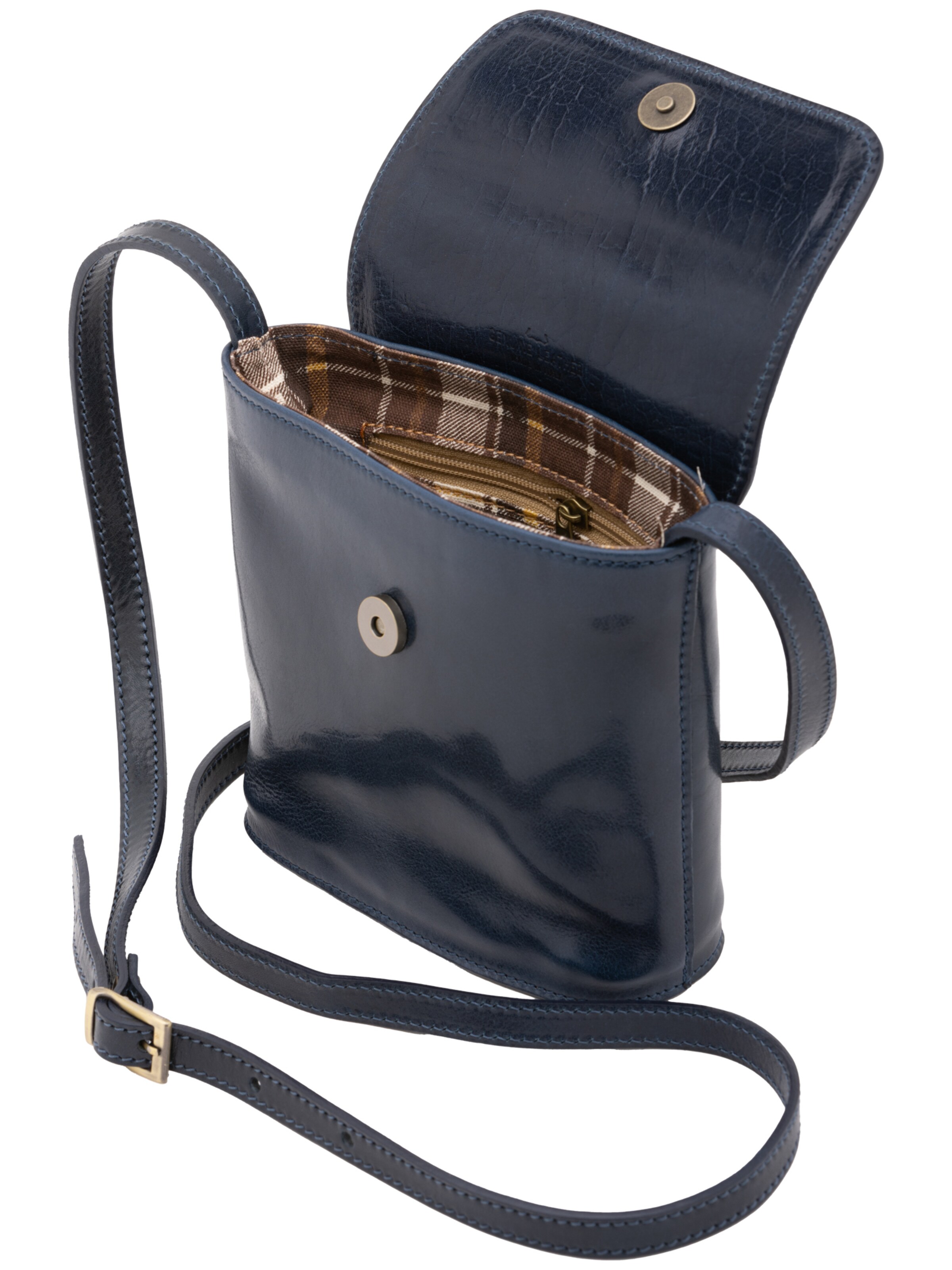 Borsa a tracolla 'Borsa a tracolla uomo vera pelle Castillon - Chiusura calamita' di I Fratelli in blu