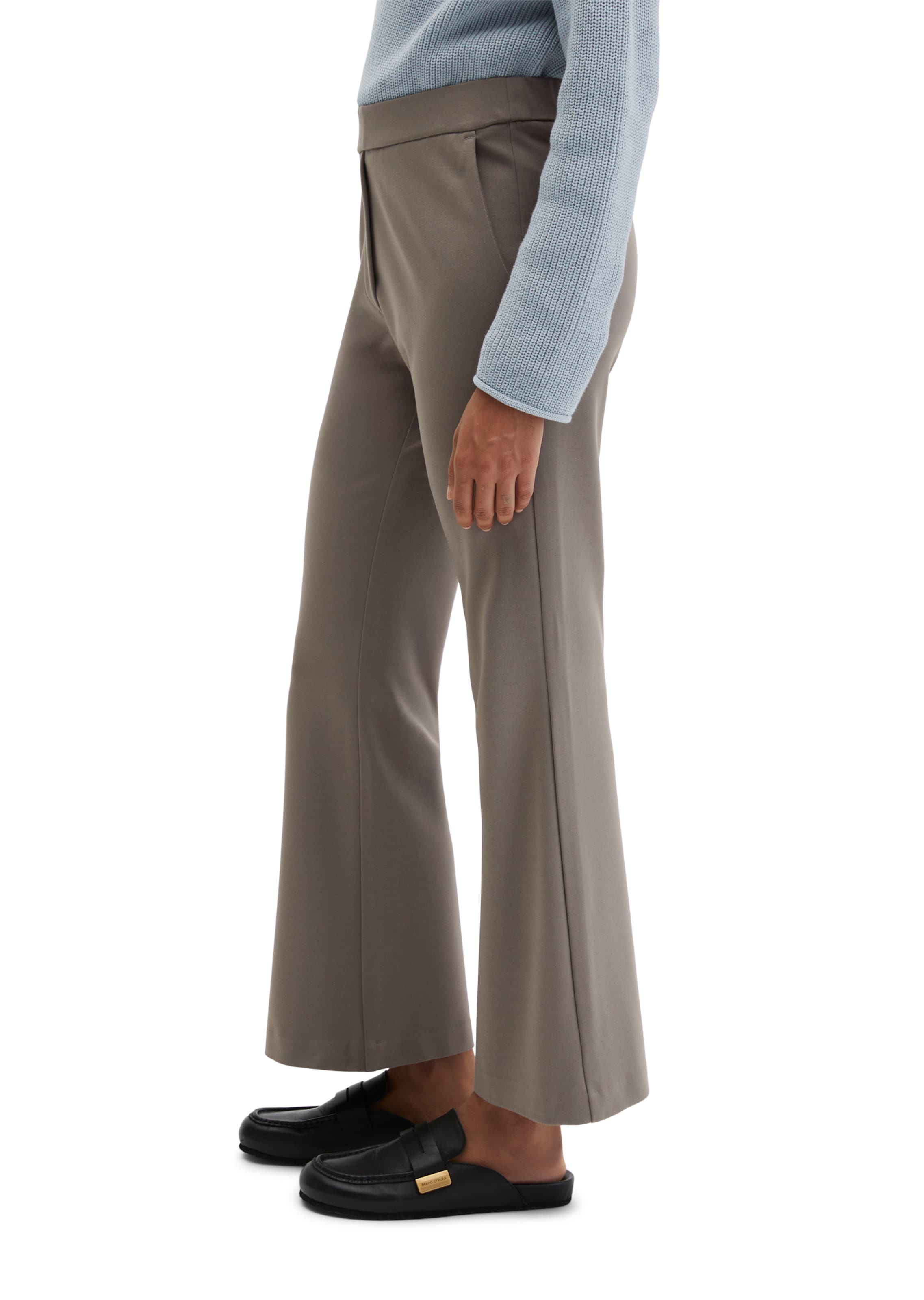 Marc O'Polo Flared Broek 'Marthe' in Bruin