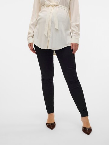 MAMALICIOUS Slim fit Jeggings 'MLJASMINE' in Black: front