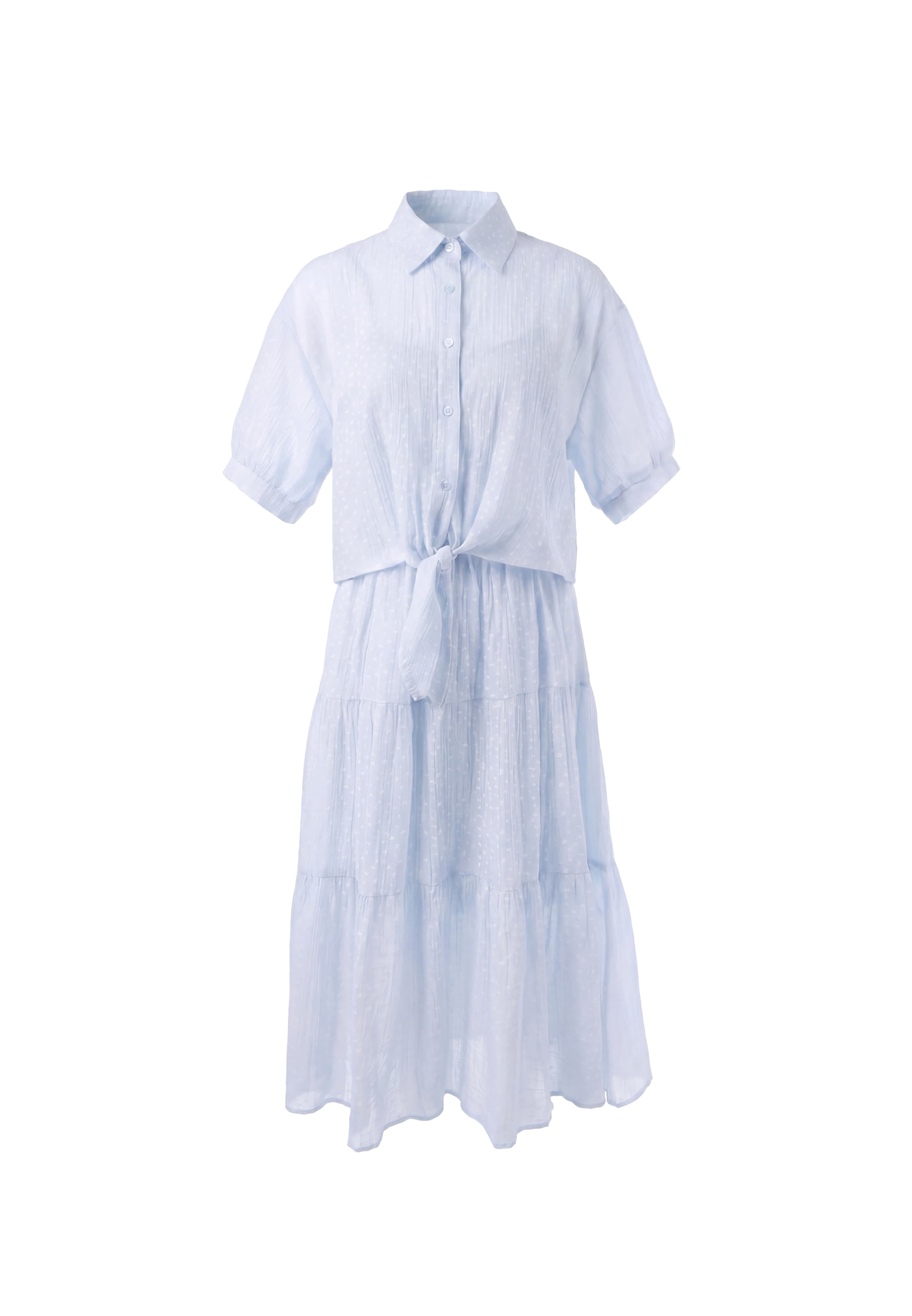 Usha - Vestido en azul: frente
