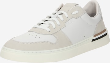 BOSS Black - Zapatillas deportivas bajas 'Clint' en blanco: frente