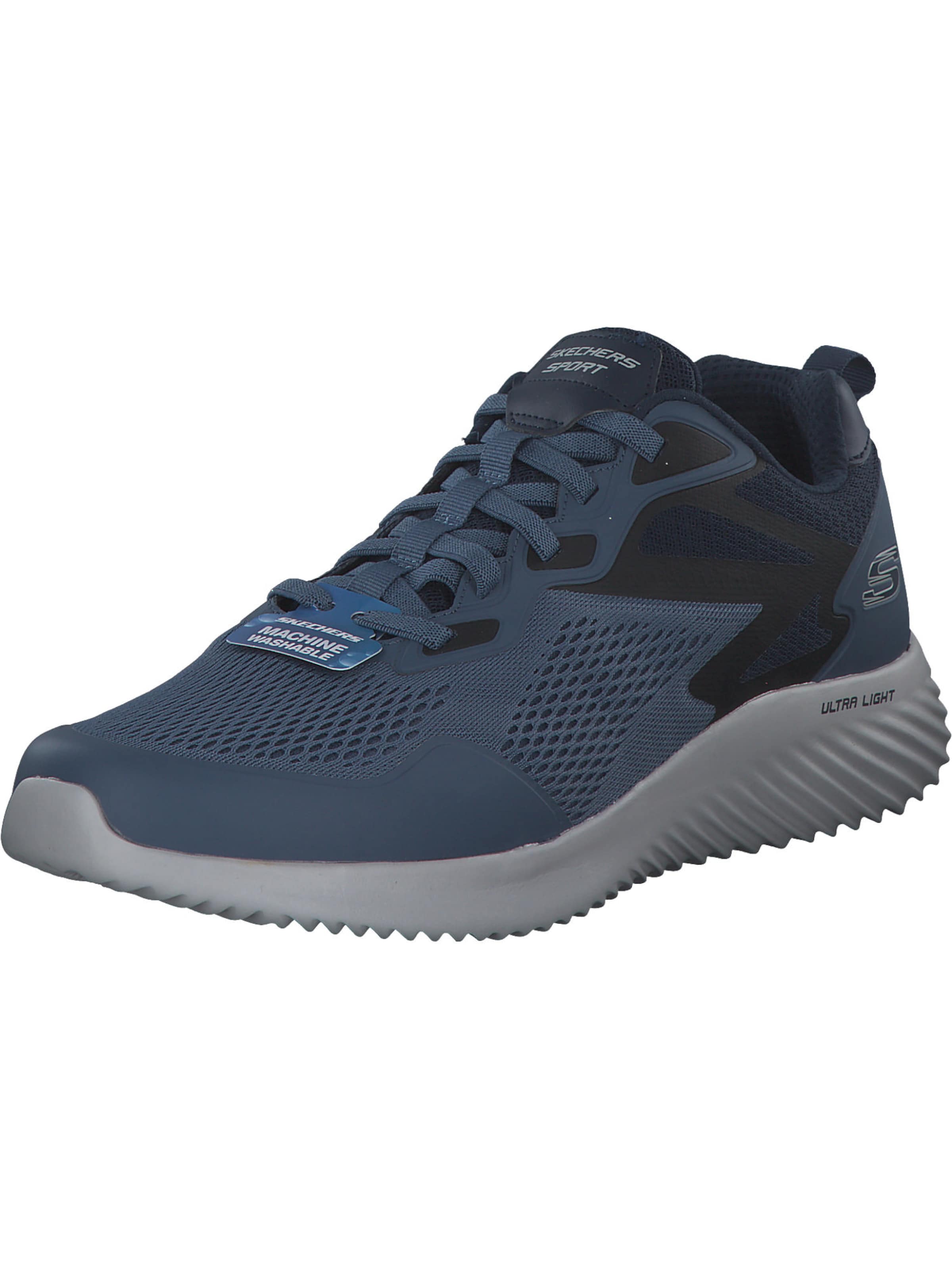 SKECHERS Platform trainers '232376 NVBK' in Blue: front
