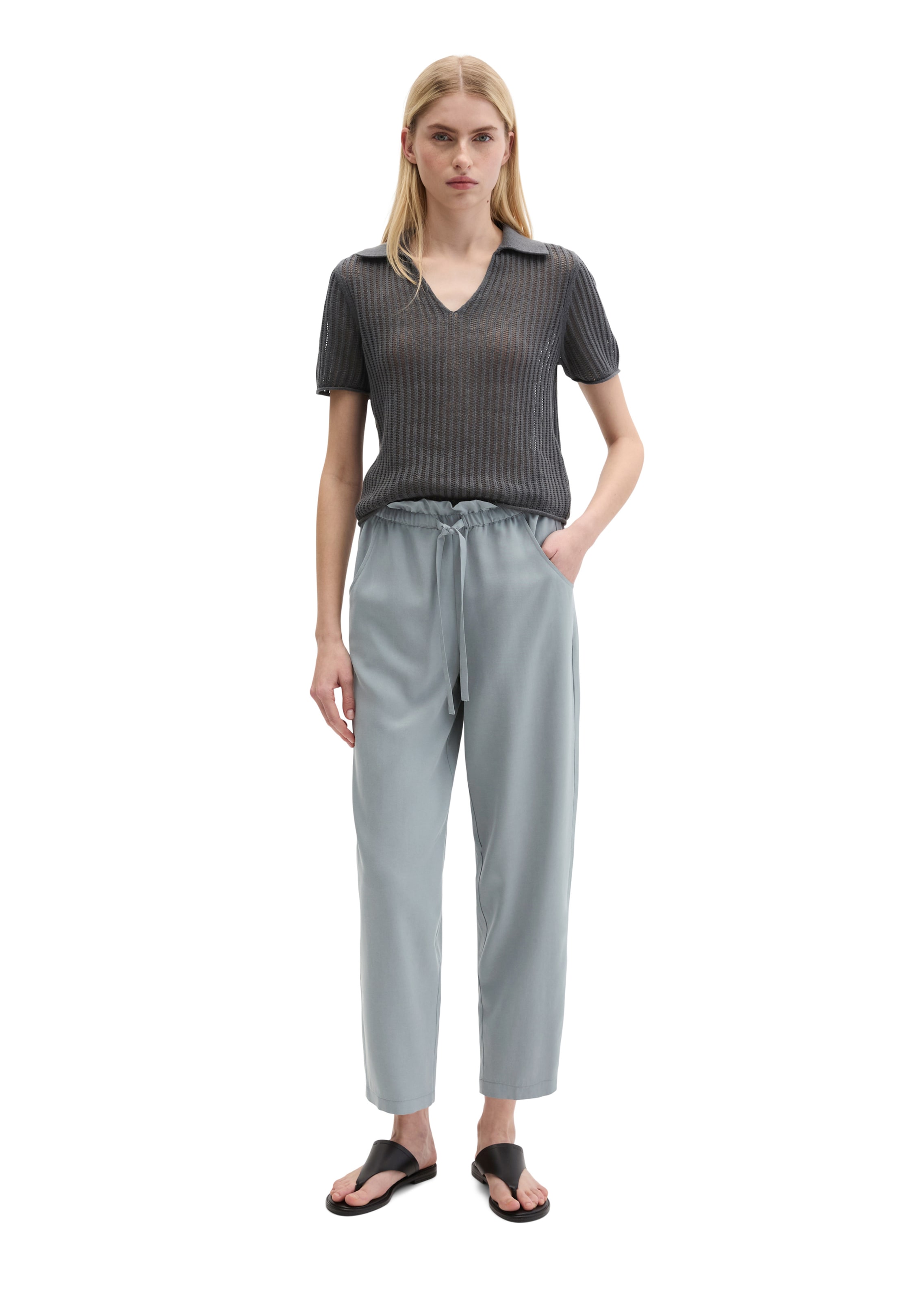 Loosefit Pantalon Marc O'Polo en gris