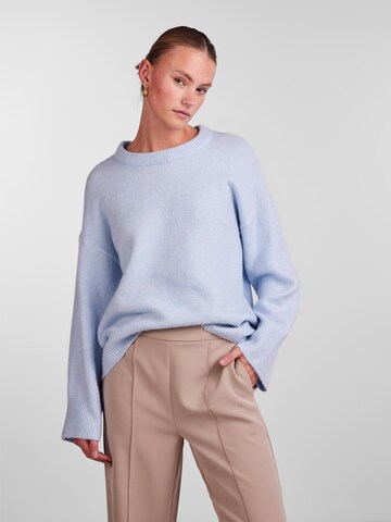 PIECES Pullover 'TULLE' in Blau: Vorderseite