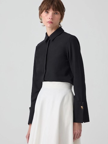 Body 'Wide Cuff Shirt Body' Touché Privé en noir