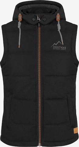 Gilet ' Paihia ' normani en noir : devant