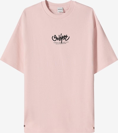 Bershka Majica u rosé / crna, Pregled proizvoda