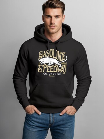 Neverless Sweatshirt 'Panther Gasoline'‌‌‌‌‌‌‌‌ in Schwarz: Vorderseite
