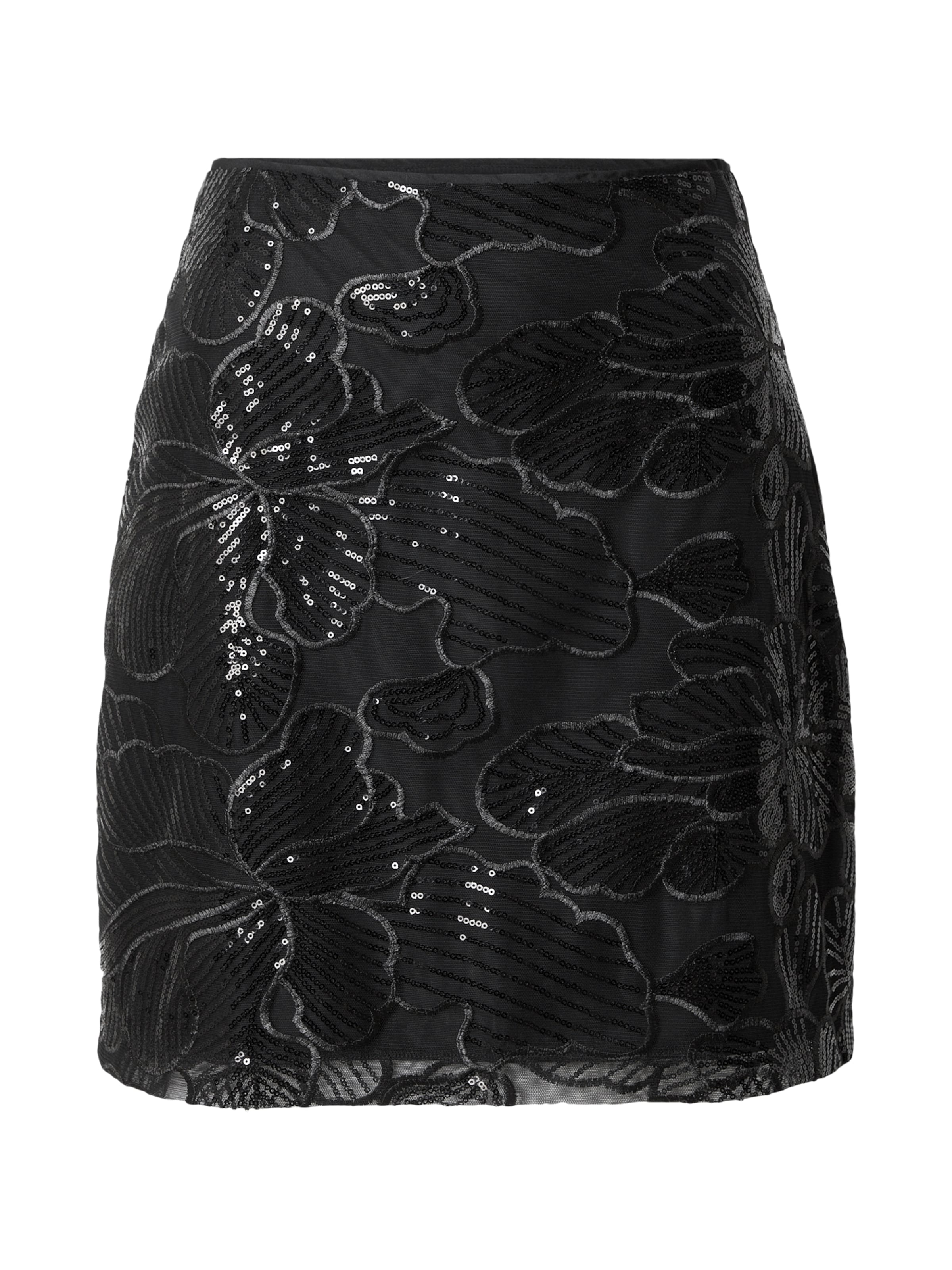 VILA Spódnica 'VILACEY' w kolorze czarny: przód