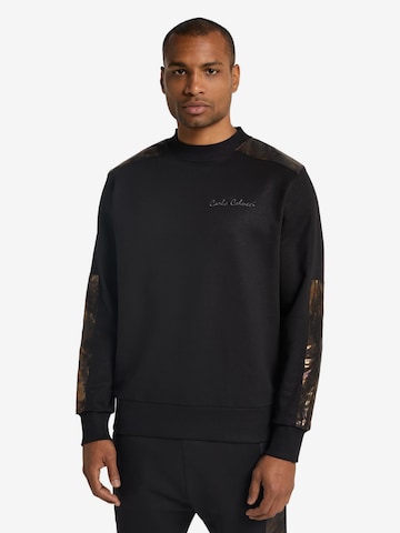 Carlo Colucci Sweatshirt 'Dapunt' in Black: front