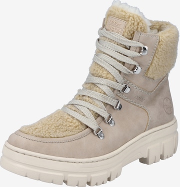 Rieker Schnürstiefel 'Z7430' in Beige: predná strana