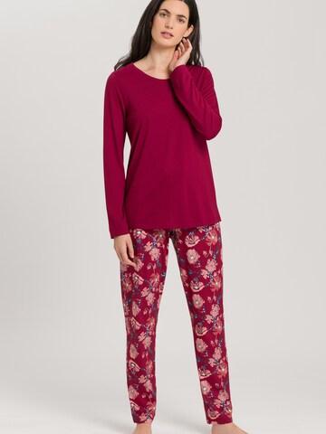 Hanro Pajama Shirt 'Sleep & Lounge' in Red