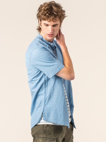 Living Crafts Regular Fit Hemd 'RUBEN'‌‌‌‌‌‌‌‌‌ in Blau