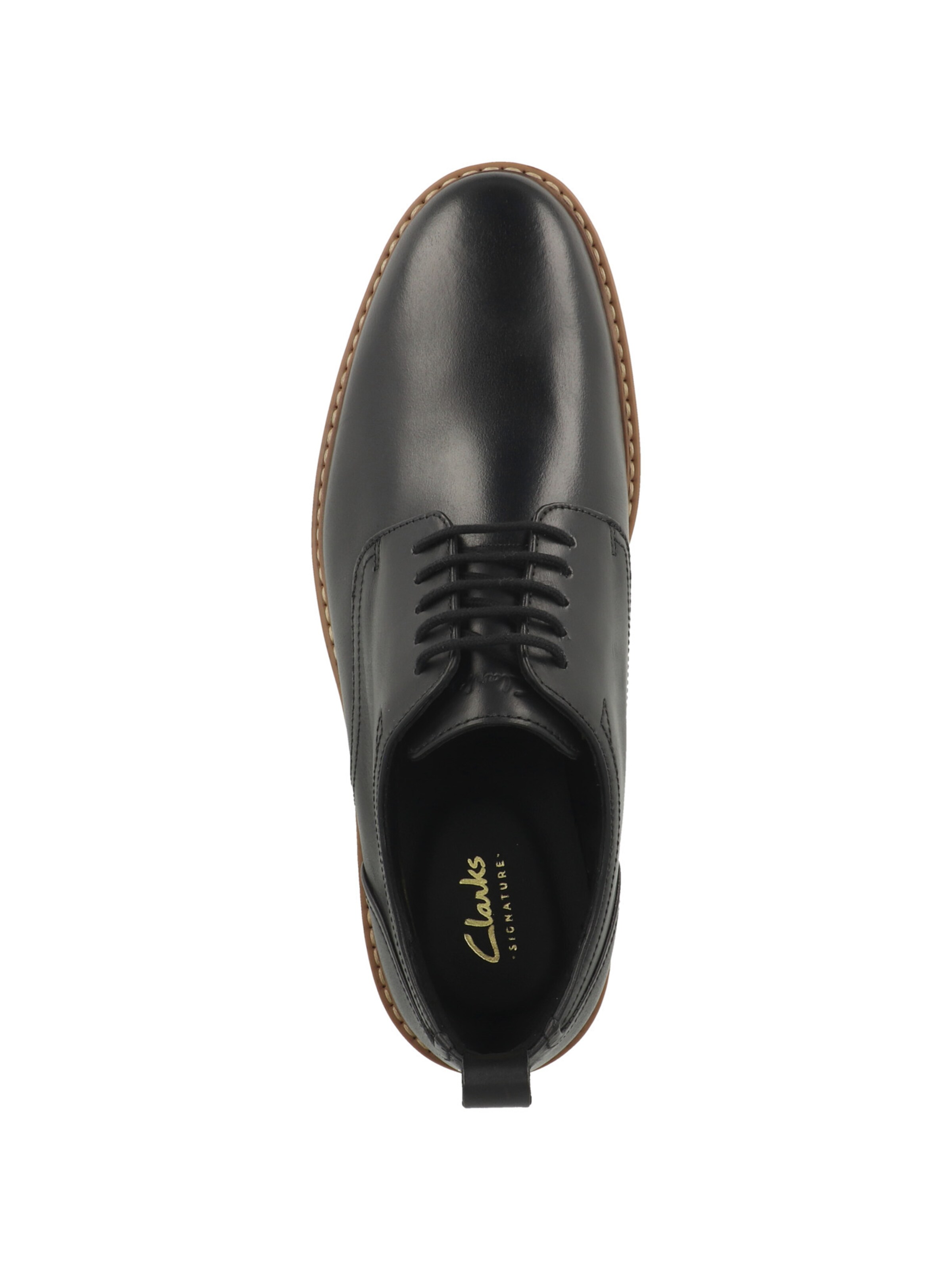 CLARKS Schnürschuh 'Aldwin' in Schwarz