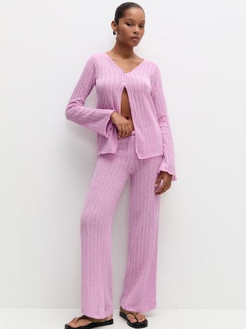 Pull&Bear Knit cardigan in Pink