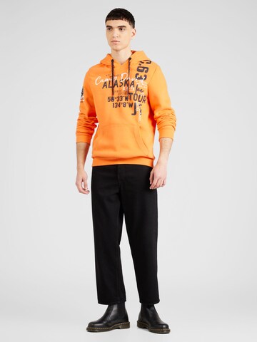 CAMP DAVID Sweatshirt 'Alaska Ice Tour' in Orange