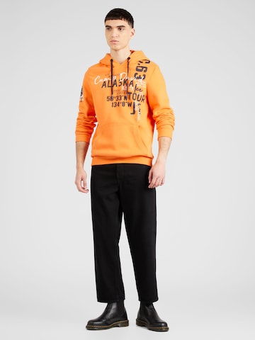 CAMP DAVID Sweatshirt 'Alaska Ice Tour' in Orange