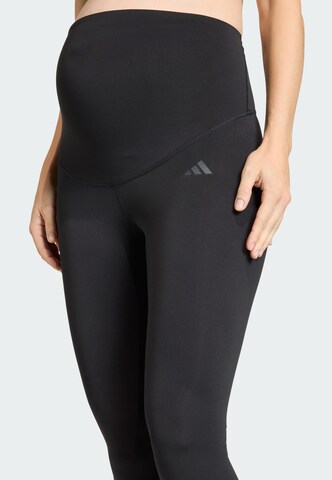 ADIDAS PERFORMANCE Skinny Sportbroek 'Optime Essentials' in Zwart