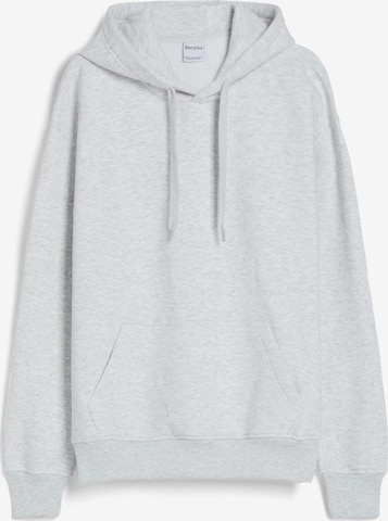 Bershka Sweatshirt in Grijs: voorkant