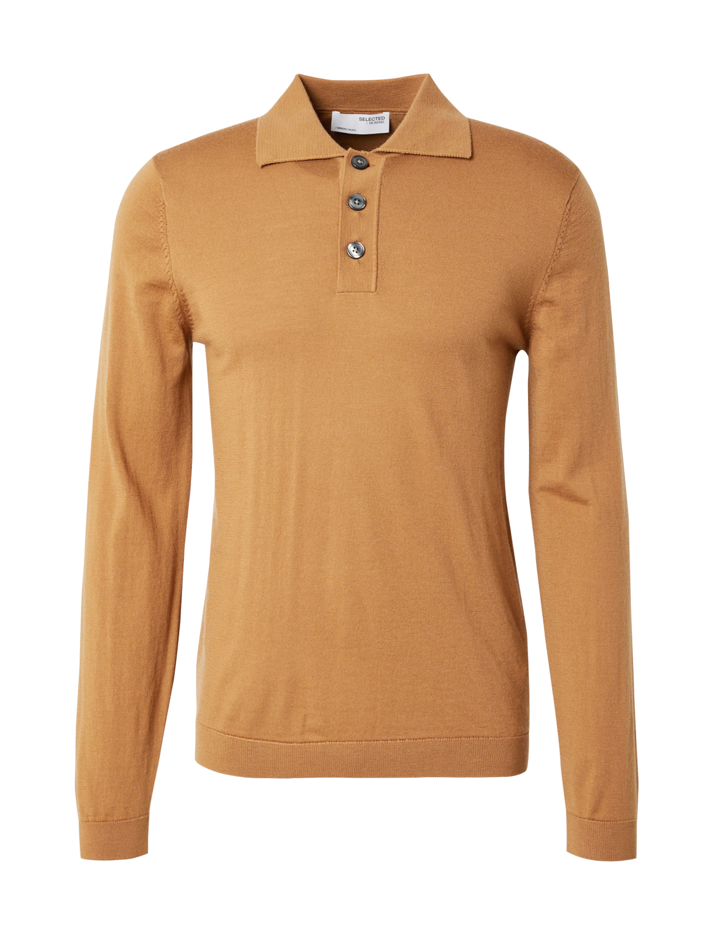 SELECTED Свитер 'SLHTray' в Коричневый: спереди