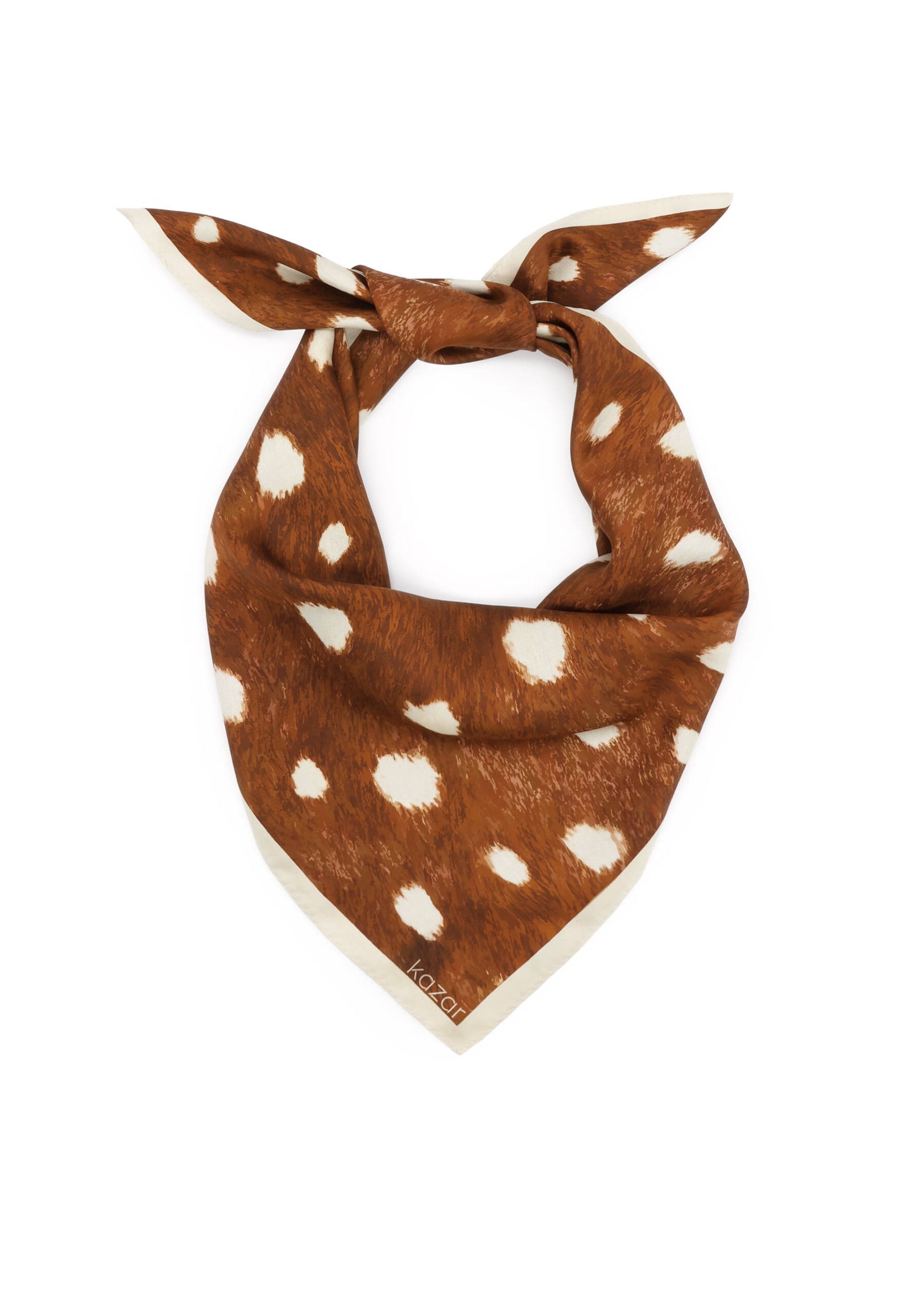 Kazar Shawl in Brown: front