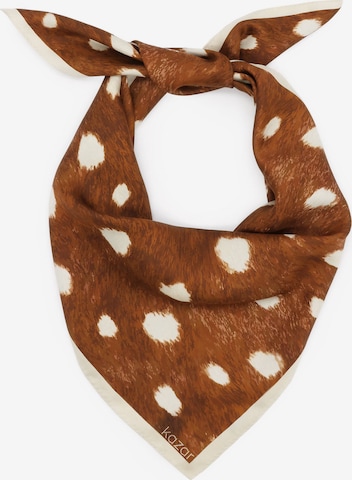 Foulard Kazar en marron : devant