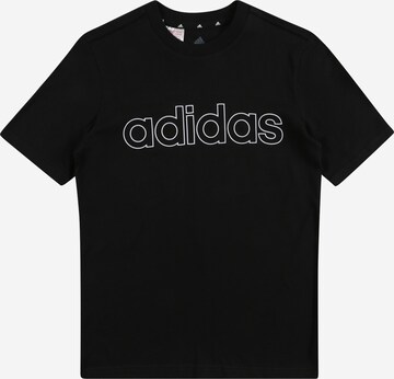 melns ADIDAS SPORTSWEAR Sporta krekls 'Essentials': no priekšpuses