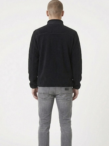 A Question Of (AQO) Tussenjas 'David Micro Fleece Halfway Zip' in Zwart