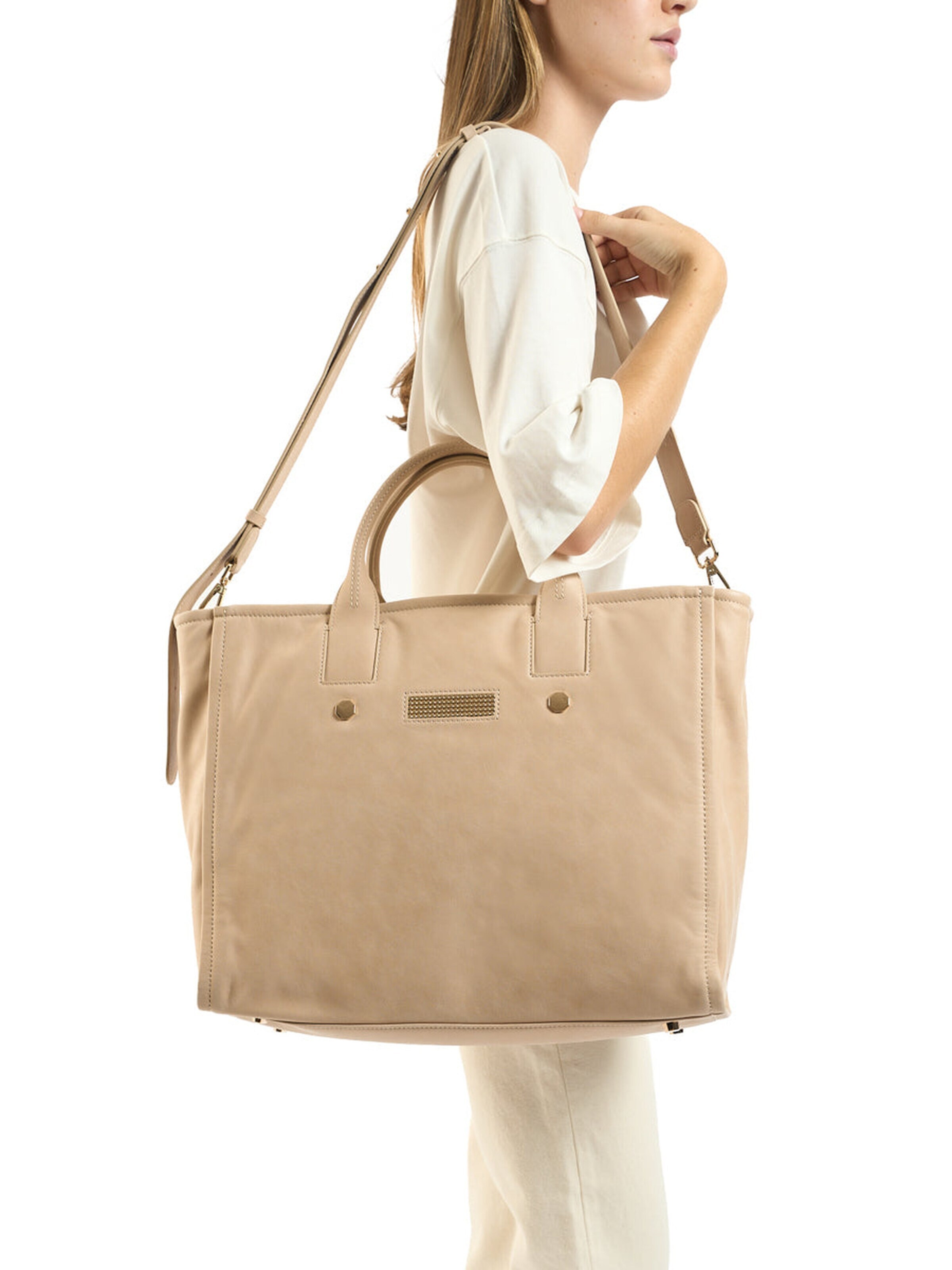 Clio Shopper 'MAXI GIRLY CLASSIC' in Beige