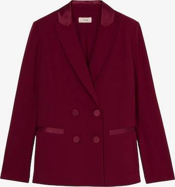 Blazer di oltre in rosso: frontale