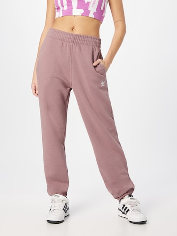 Tapered Pantaloni 'Adicolor Essentials Fleece' de la ADIDAS ORIGINALS pe roz: față