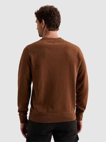 Felpa 'Sweatshirt with garment-dye wash and chest logo' di PME Legend in marrone
