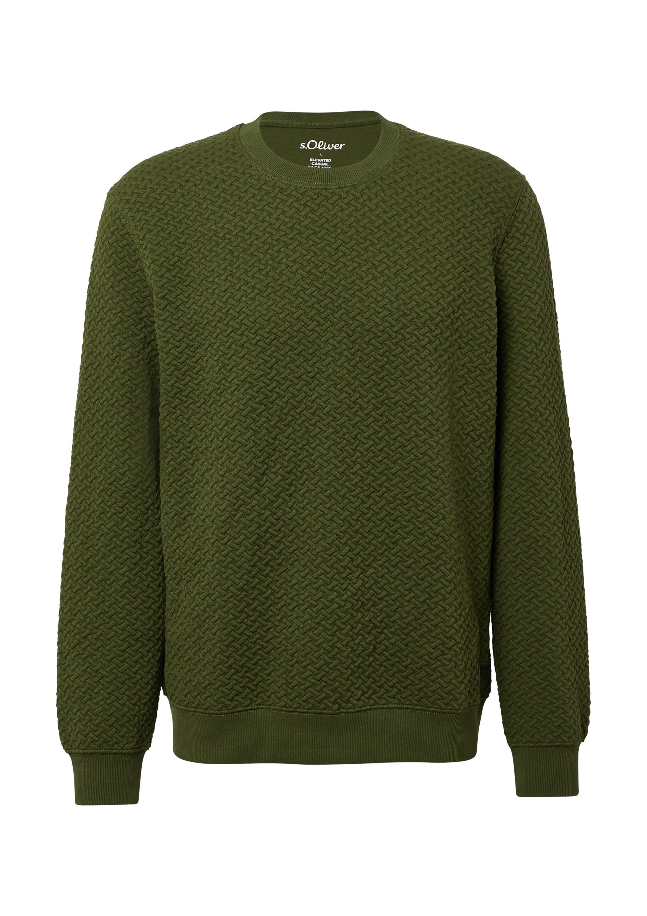 s.OliverSweater majica - zelena boja: prednji dio