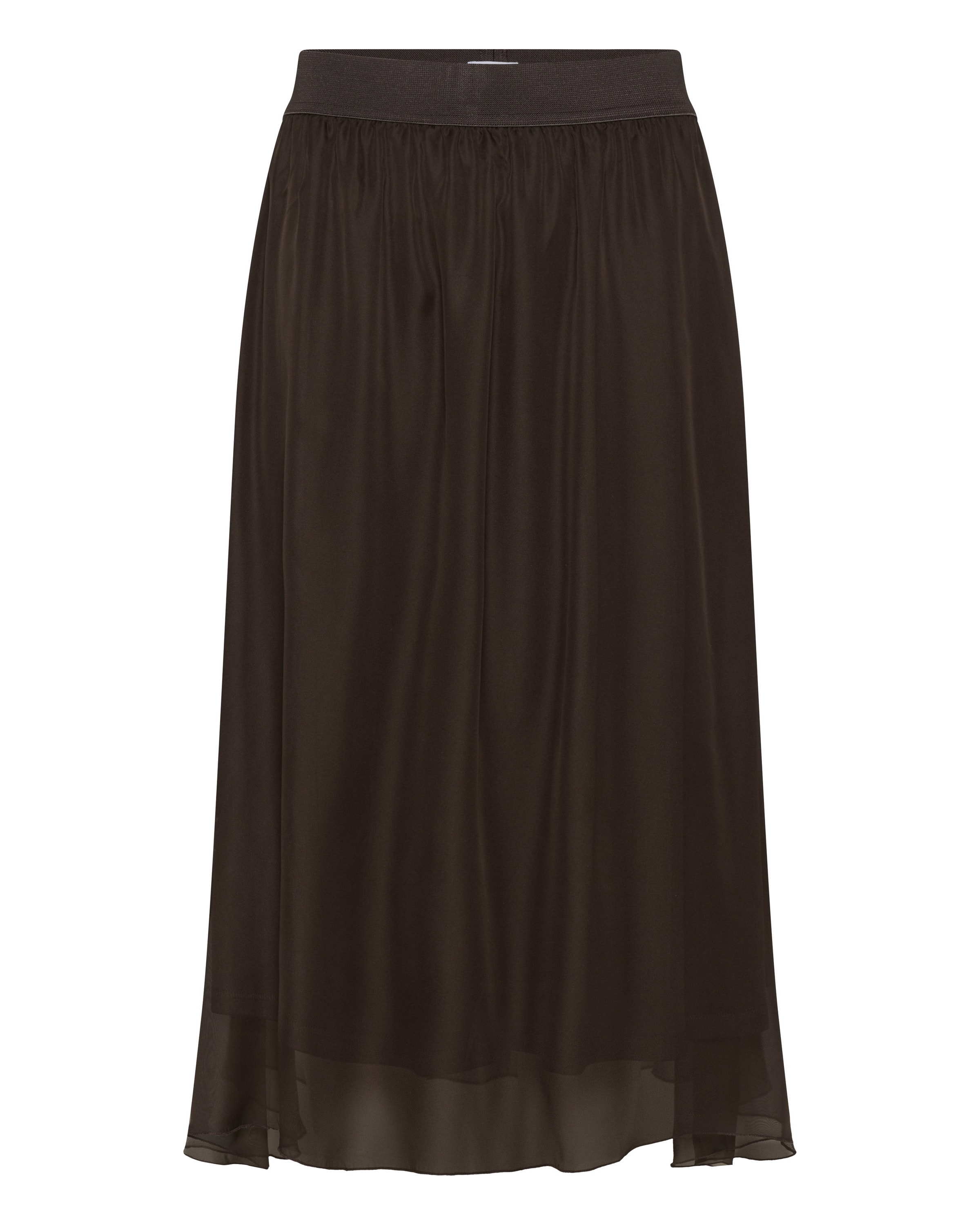 SAINT TROPEZ Rok 'Coral' in de kleur Mokka, Productweergave