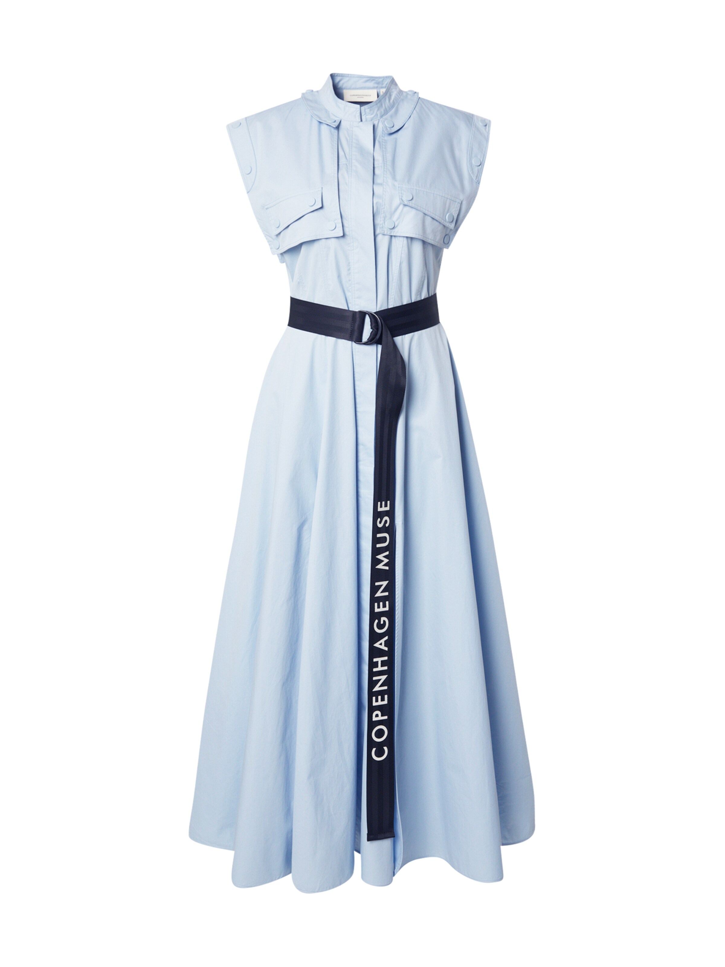 Cph Muse Skjortklänning 'SHIRLEY' i blå: framsida