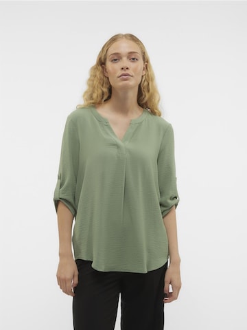 VERO MODA Blouse in Groen: voorkant