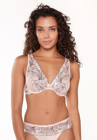 LingaDore Triangle Bra in Pink: front