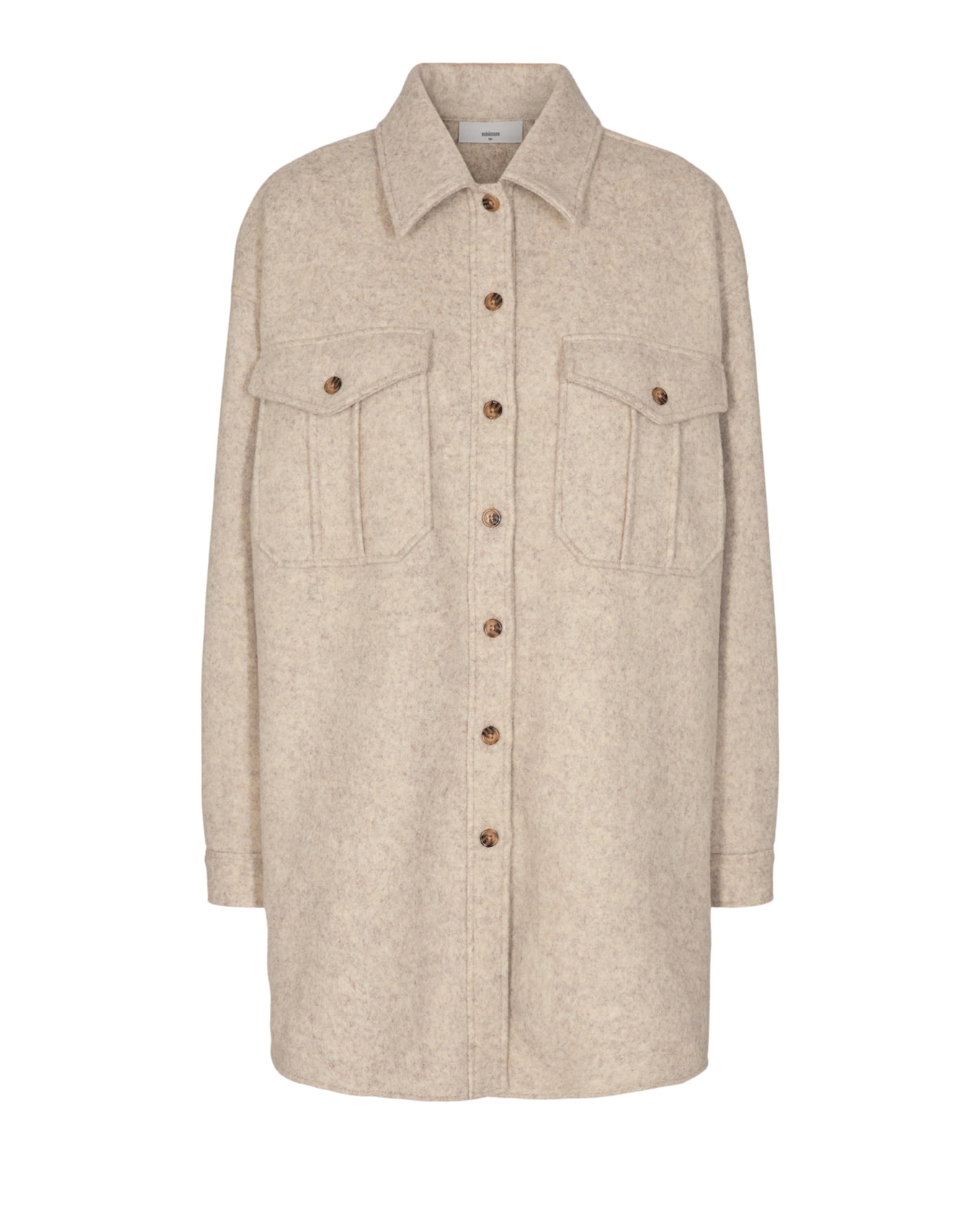 Veste mi-saison 'Yoli' minimum en beige : devant
