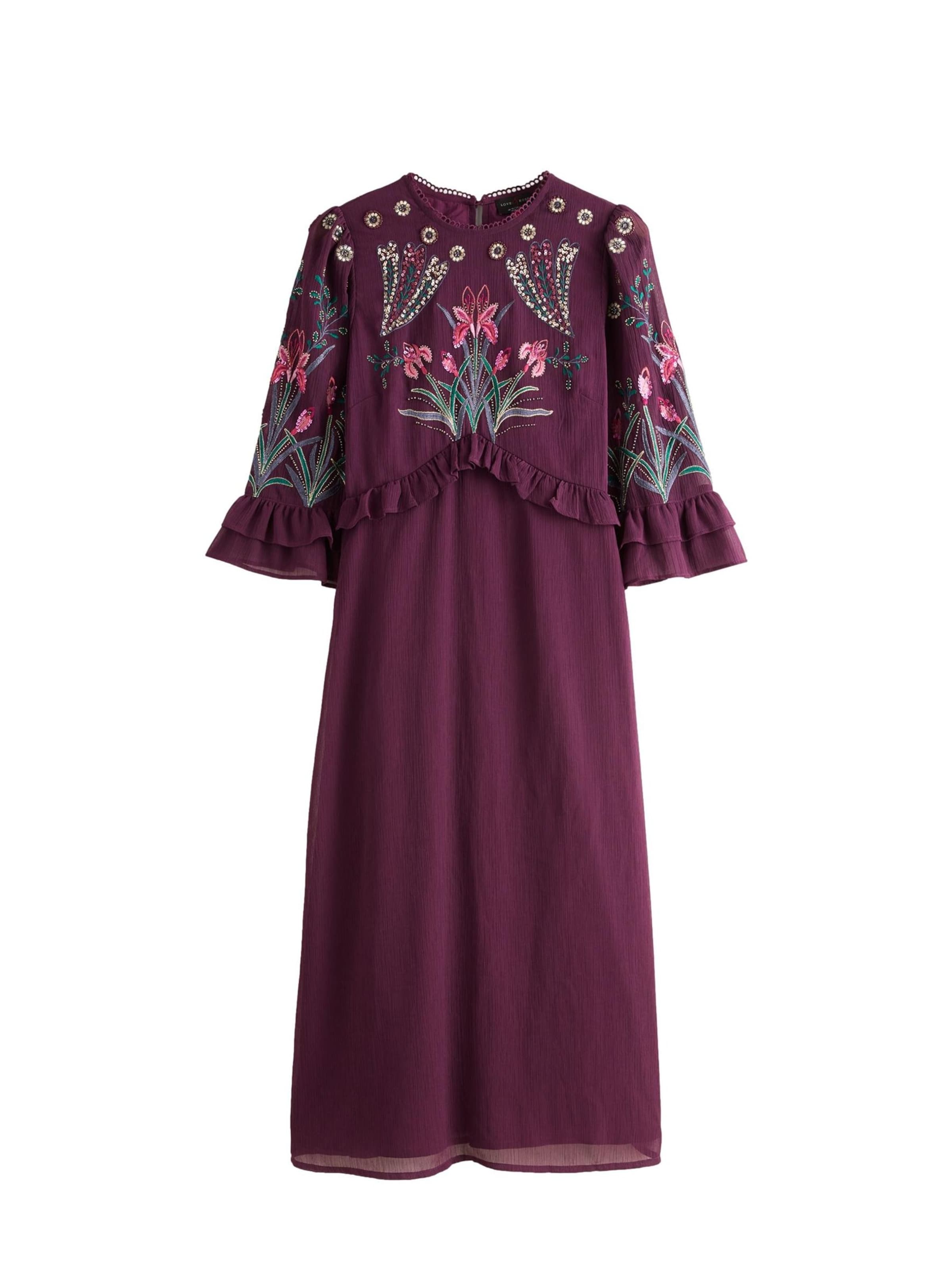 Robe love & roses en violet : devant