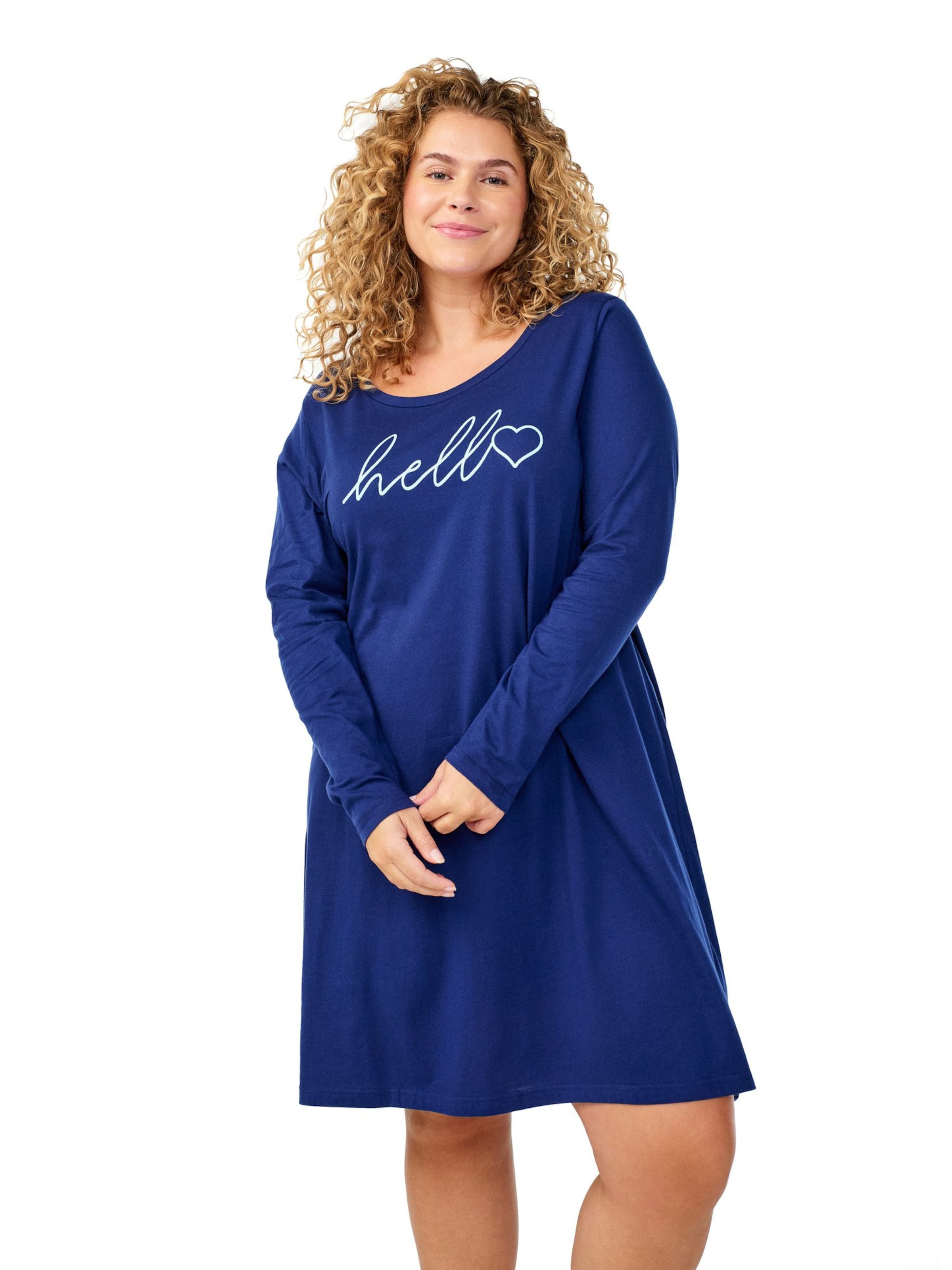 Zizzi - Pijama 'Mally' en azul