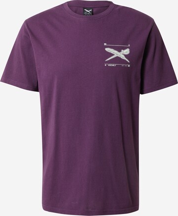 T-Shirt 'Rayfinger' Iriedaily en violet : devant