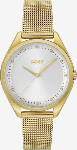 BOSS Analog Watch in Gold: front