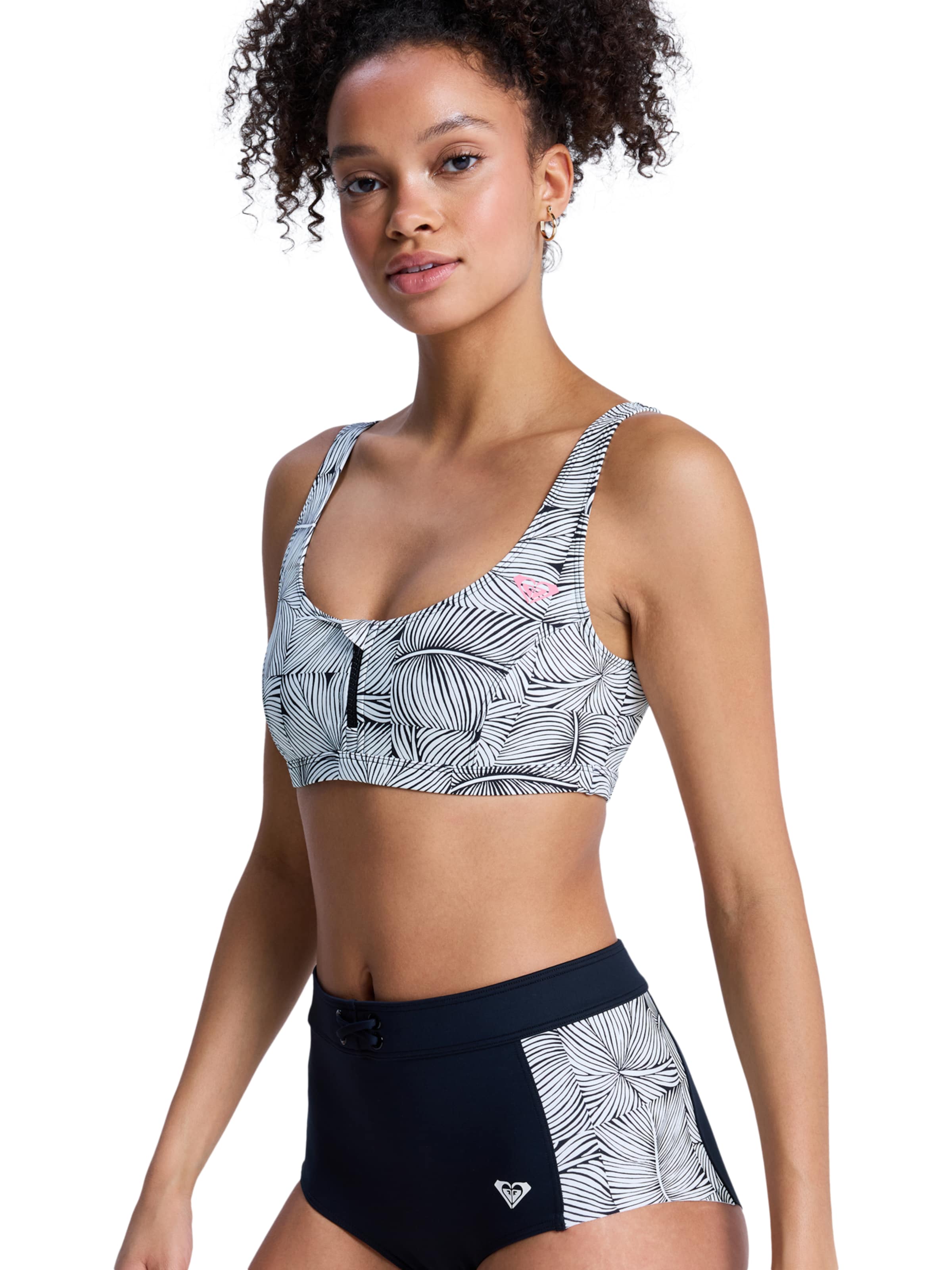 ROXY T-Shirt Bikinitop 'Pro Surf' in Weiß