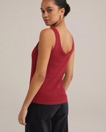 WE Fashion Knitted top in Red