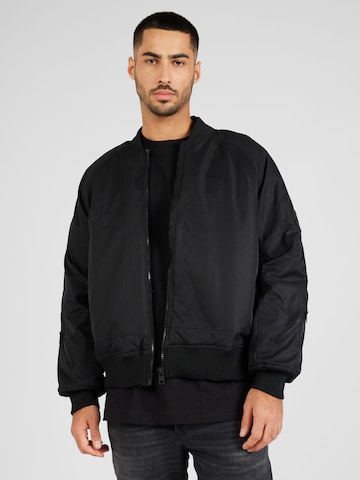 Veste mi-saison Calvin Klein Jeans en noir : devant