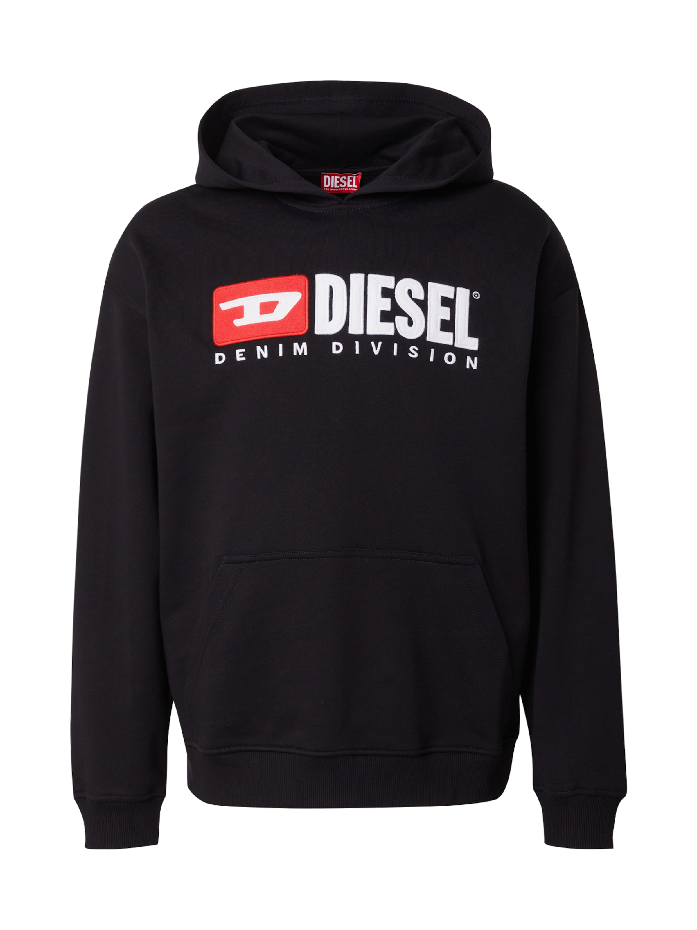 DIESEL Mikina - červená / černá / bílá, Produkt
