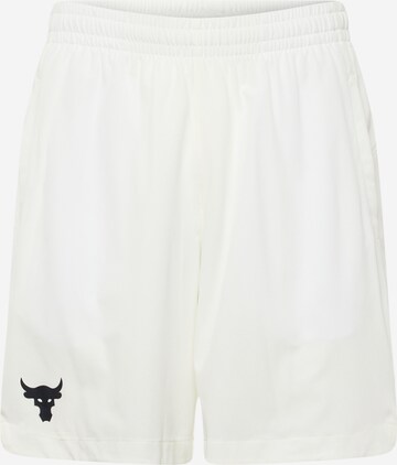 UNDER ARMOUR Sports trousers in Beige: front