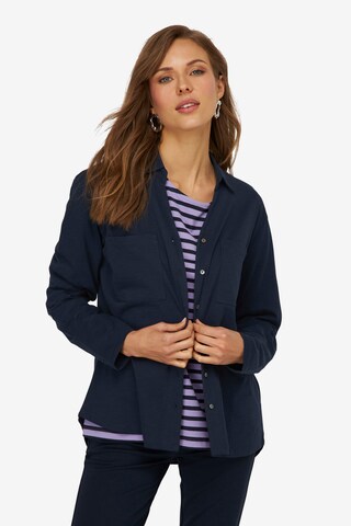 LAURASØN Blouse in Blauw: voorkant