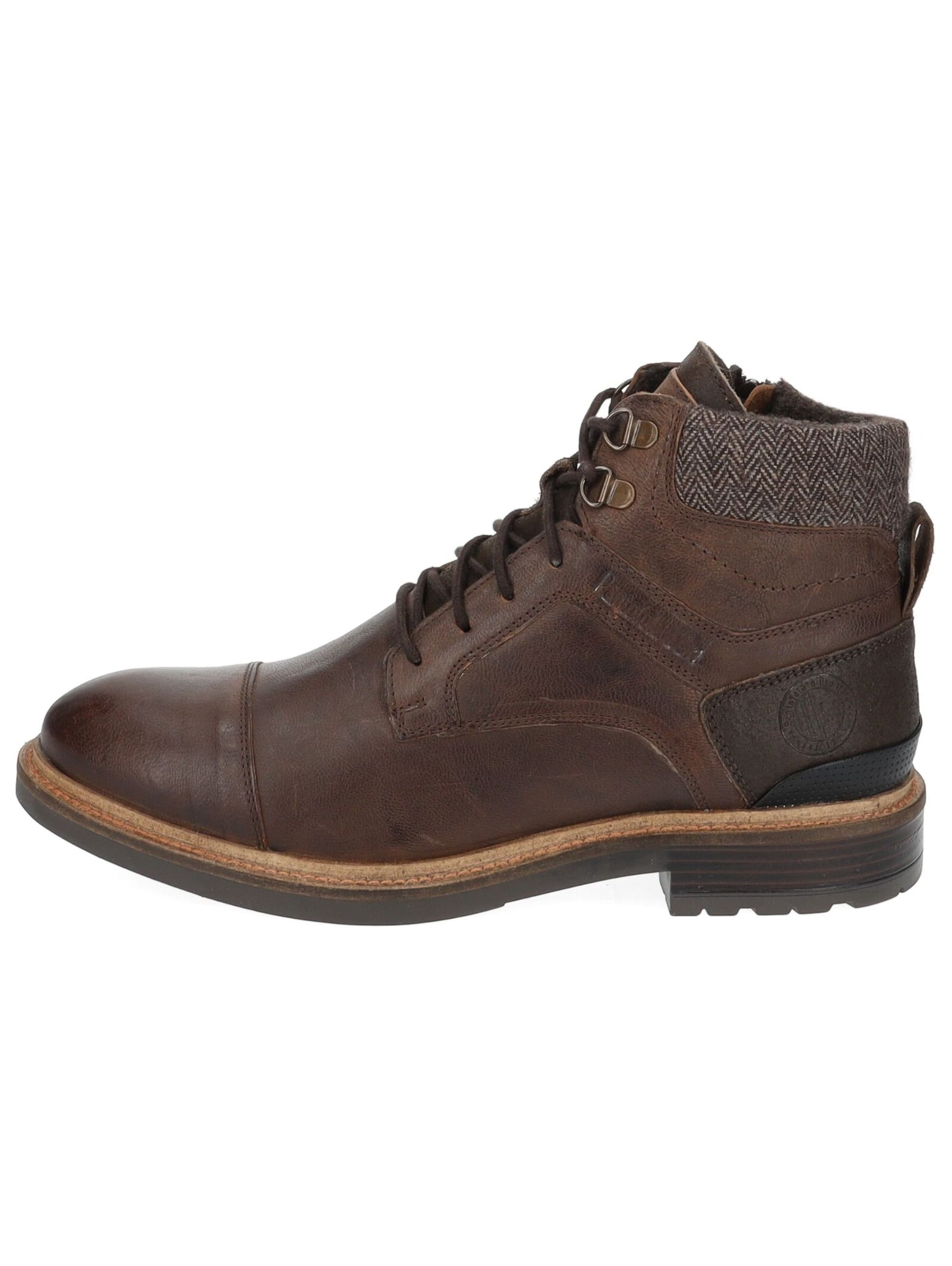 PANTOFOLA D'ORO Lace-up boots 'Trivento' in Brown