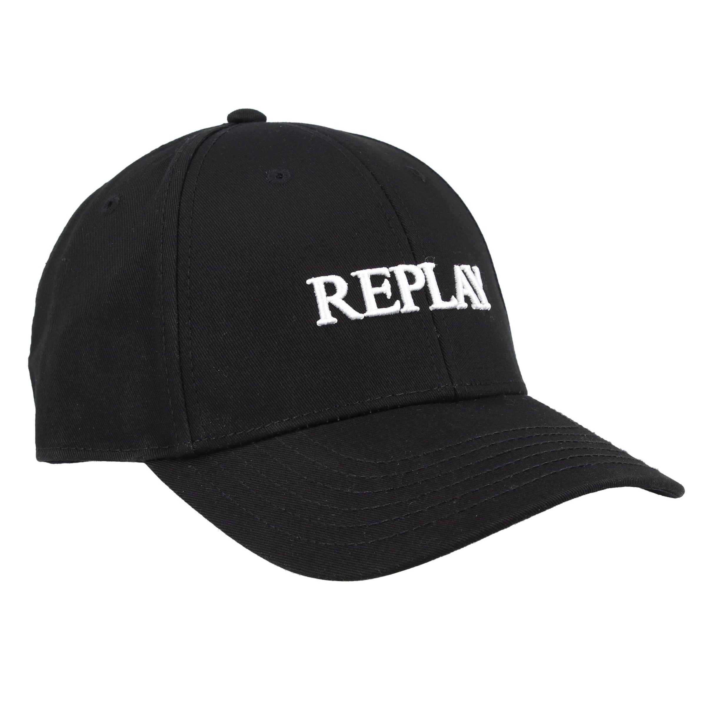 REPLAY Cap in Black: front